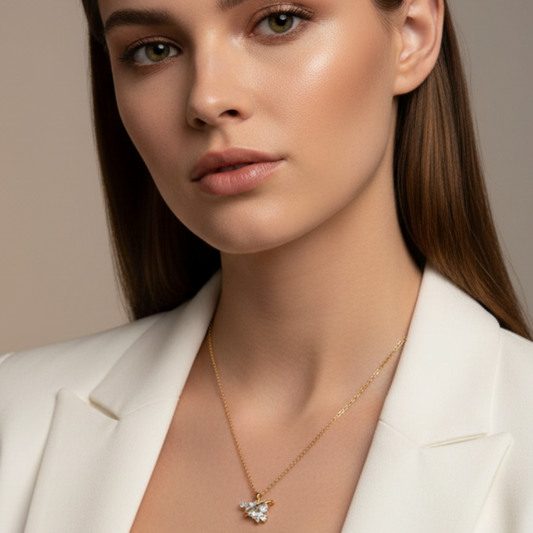 Unique Heart Pendant Set