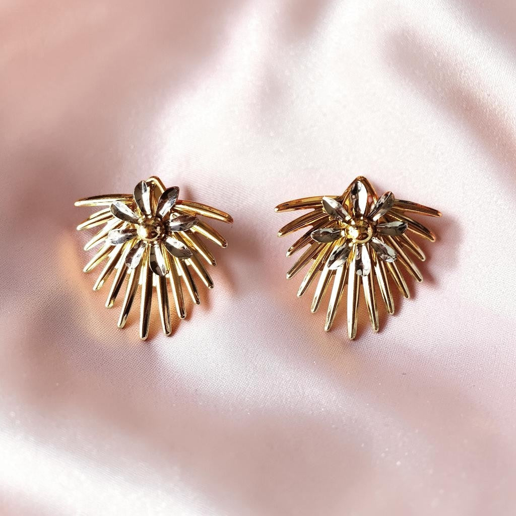 Golden Sunburst Earrings