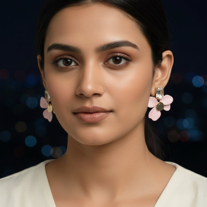 Pink Petal Earrings