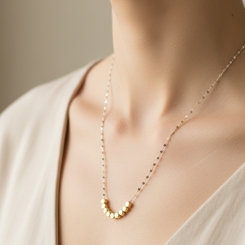 Golden Beads Necklace