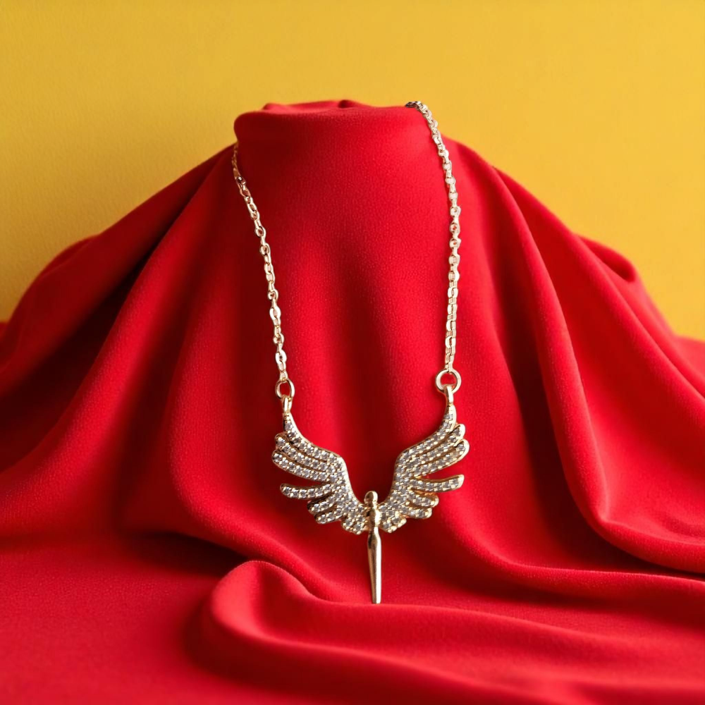 Necklace with a Winged Pendant