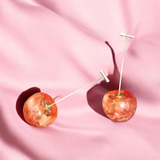 Red Crystal Cherry Earrings