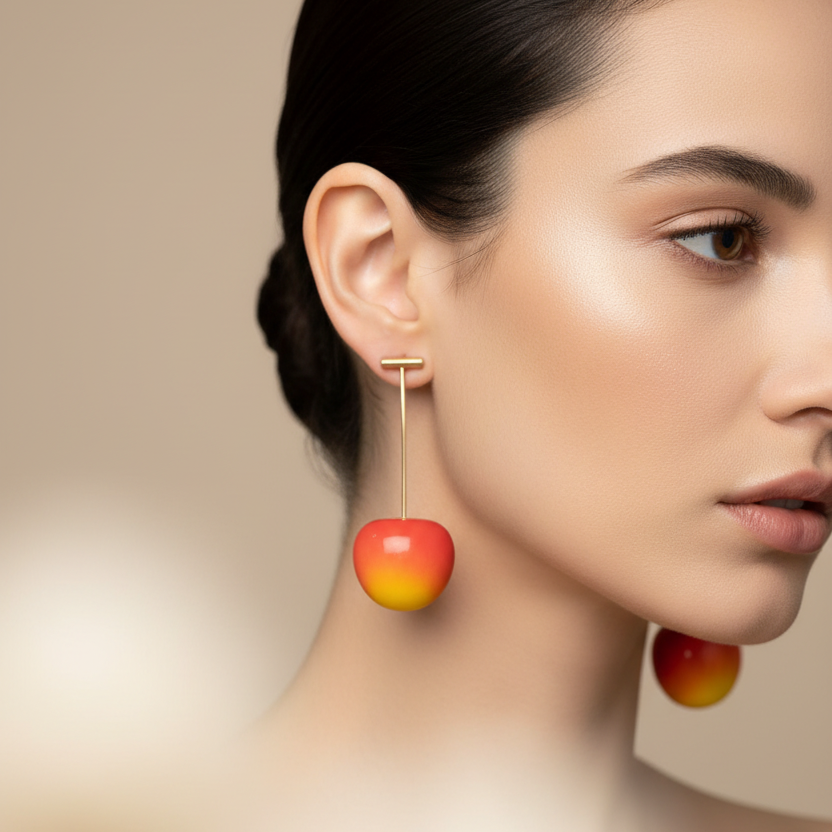 Aesthetic Cherry Earrings