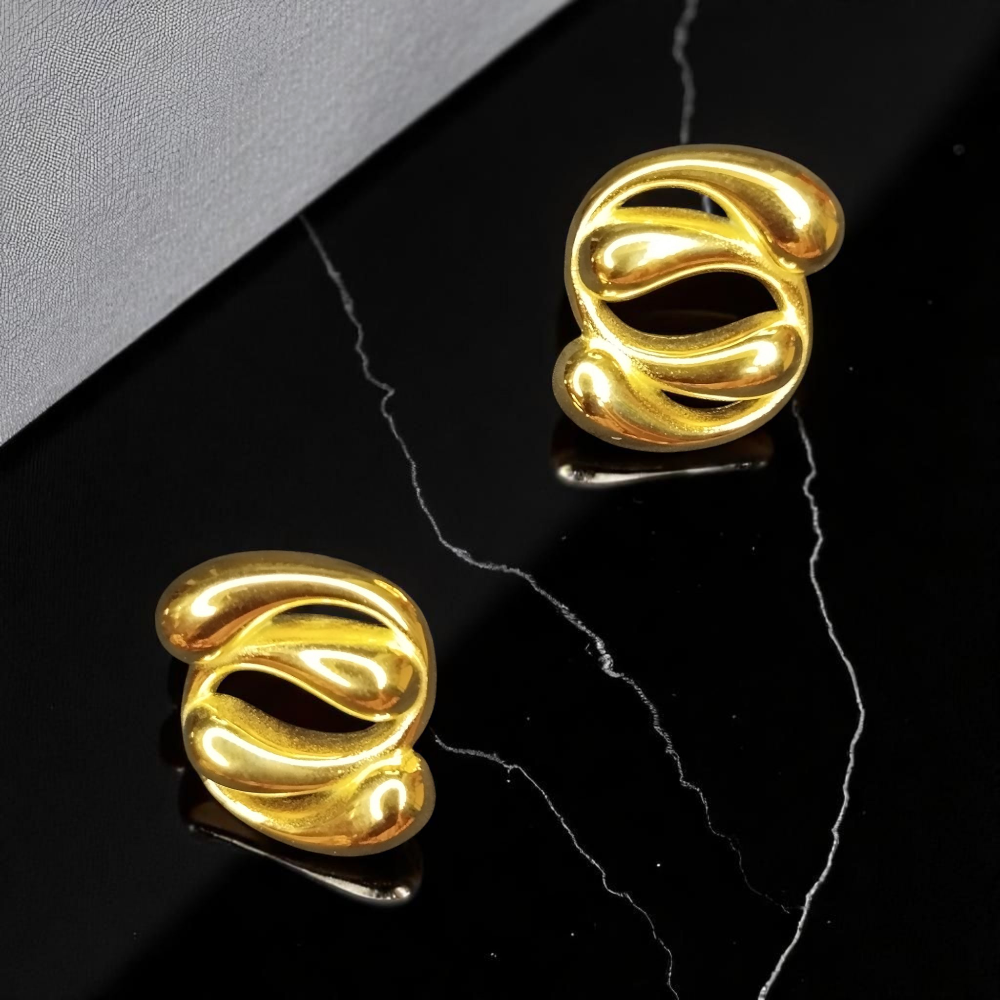 Gold Plated Stud Earrings