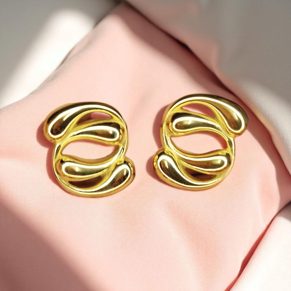 Gold Plated Stud Earrings