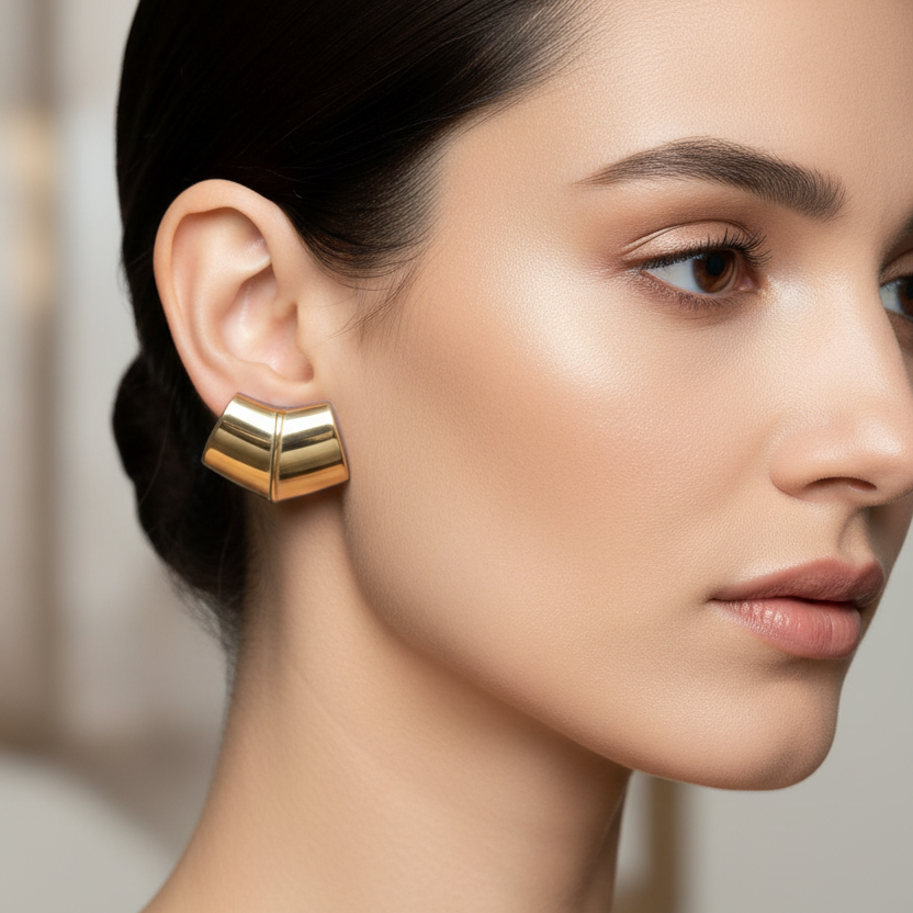 Geometric Anti Tarnish Earrings