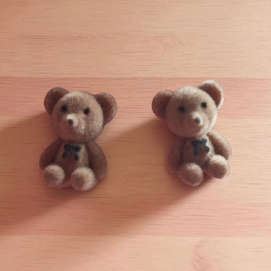Brown Teddy Bear Shape Earrings
