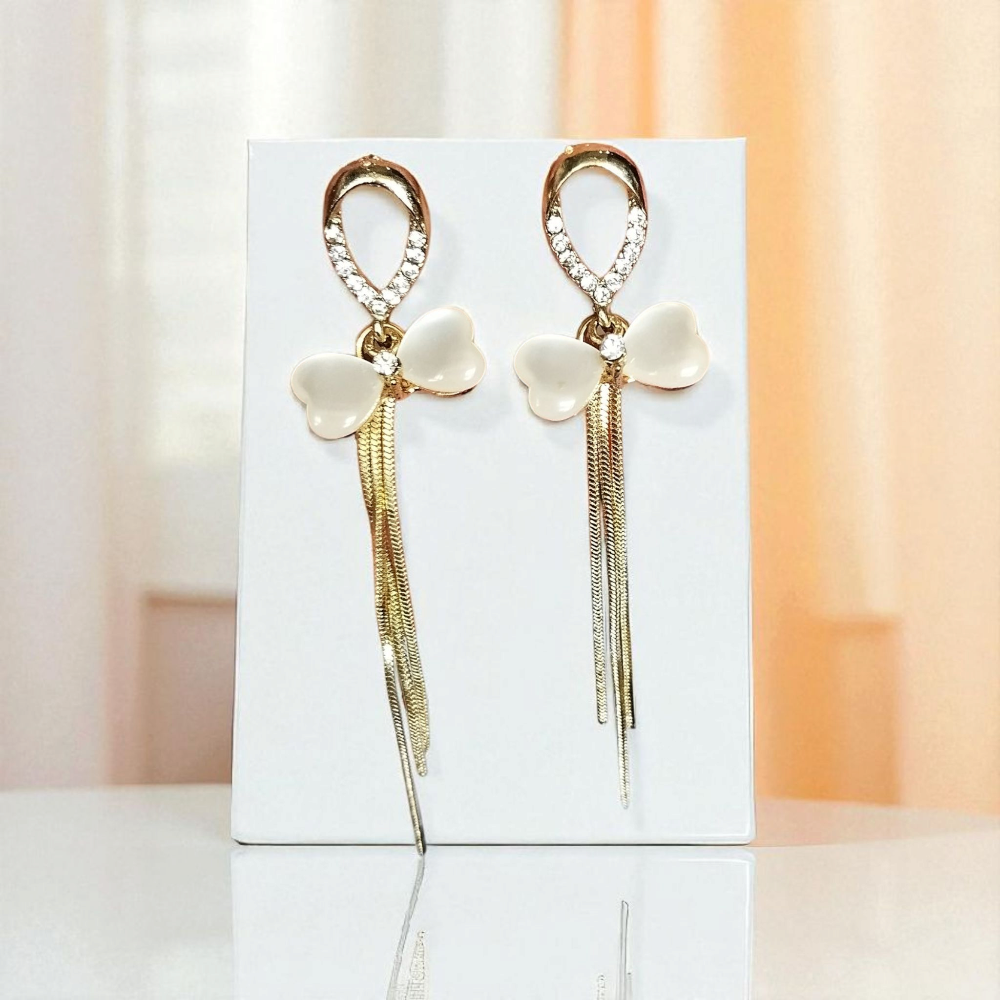 Bow and Tassel design Earrings
