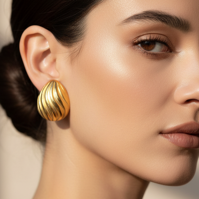 Golden Drop Earrings