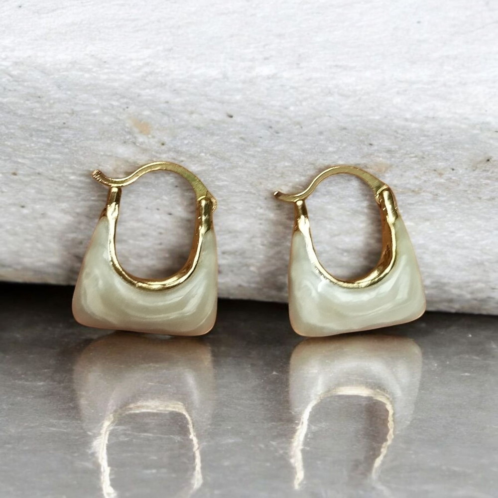 Handbag Purse Hoop Earrings