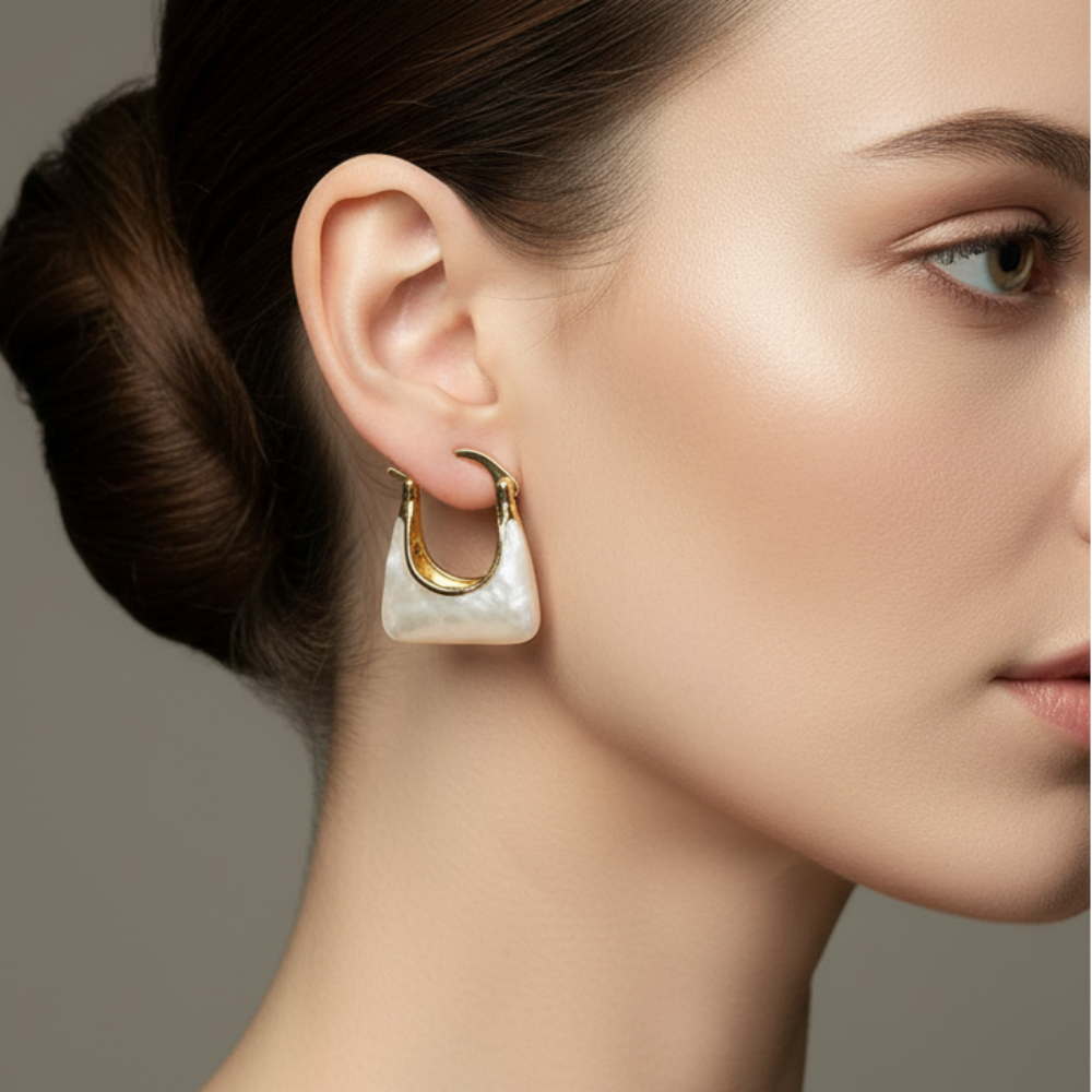 Handbag Purse Hoop Earrings