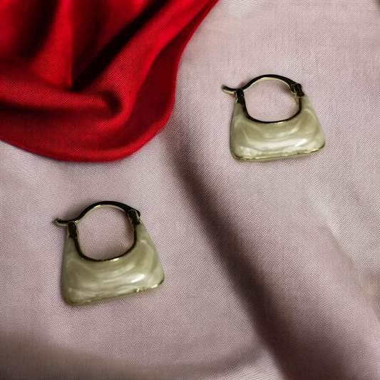 Handbag Purse Hoop Earrings