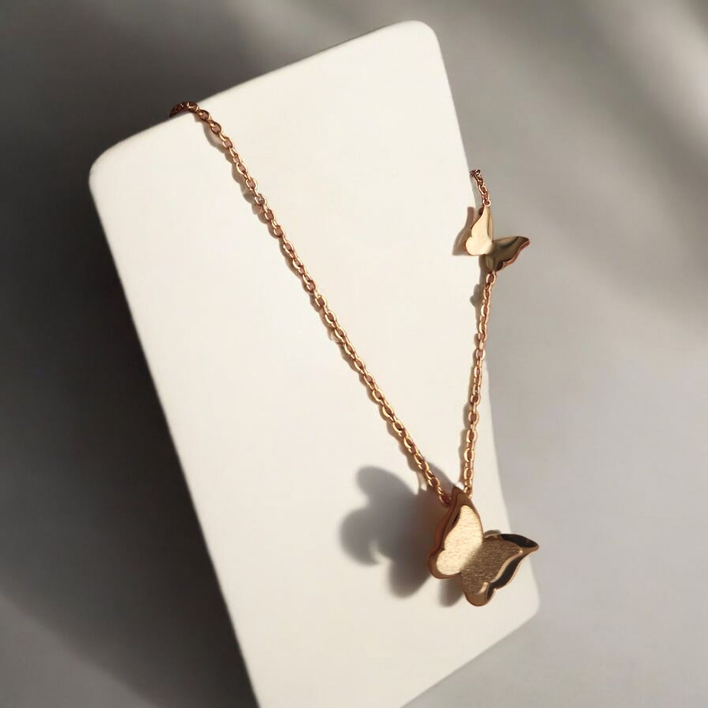 Butterfly Charm Pendant Set
