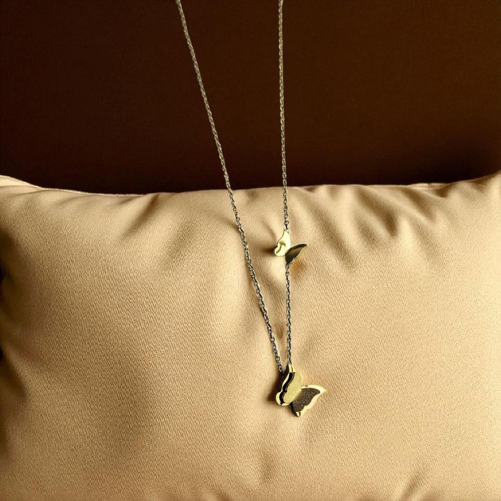 Butterfly Charm Pendant Set