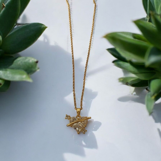 Unique Heart Pendant Set