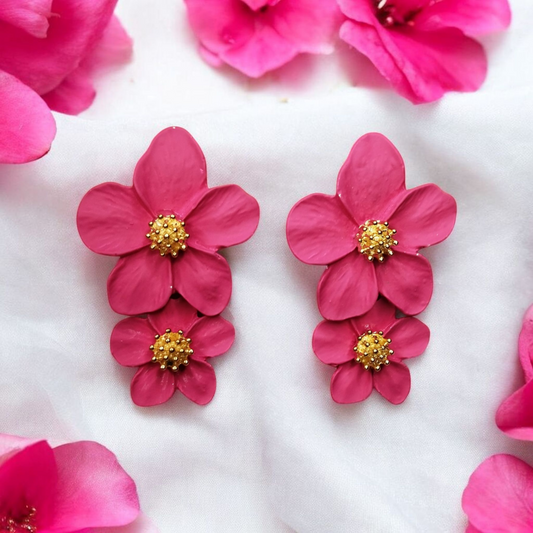 Pink Petal Earrings