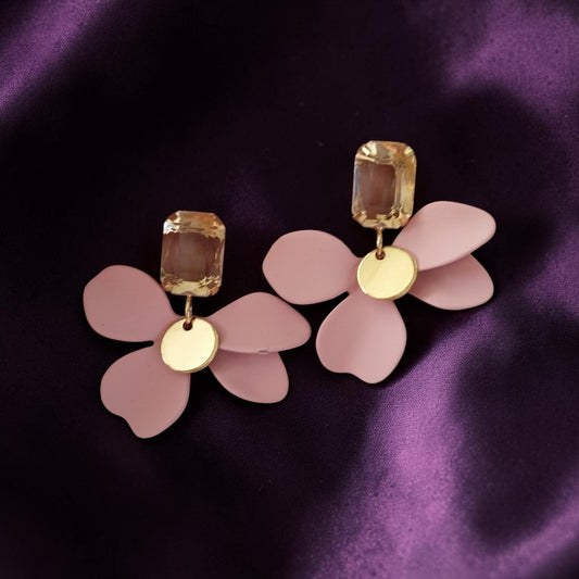 Pink Petal Earrings
