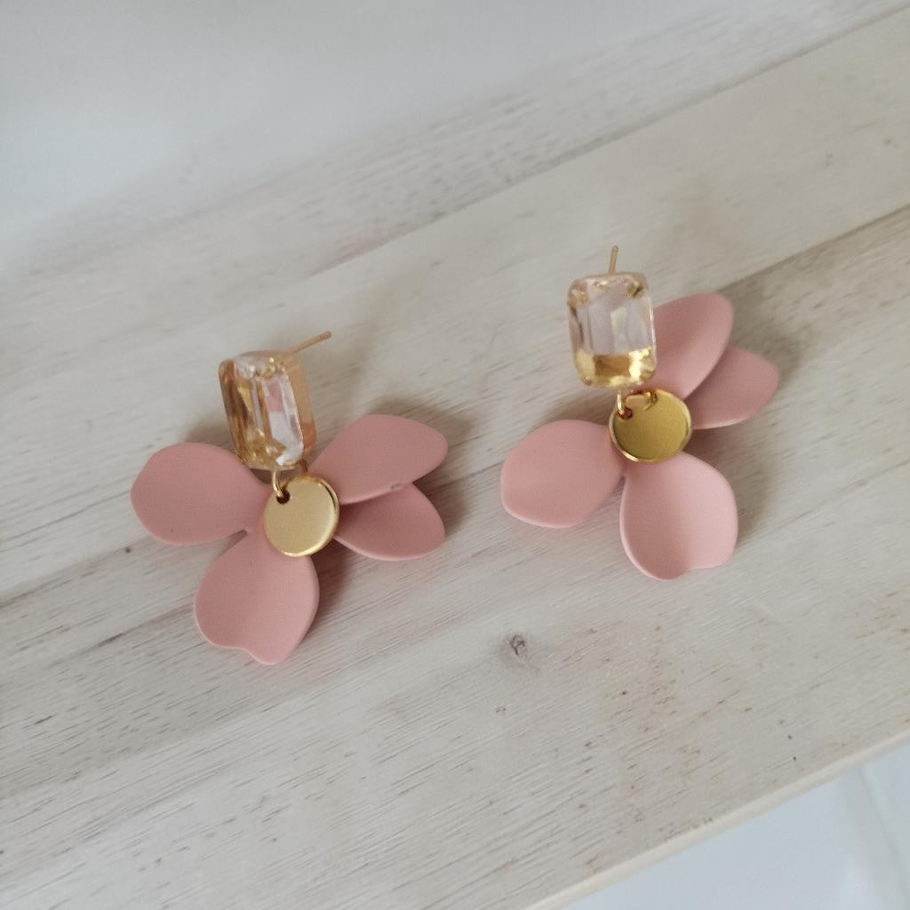 Pink Petal Earrings