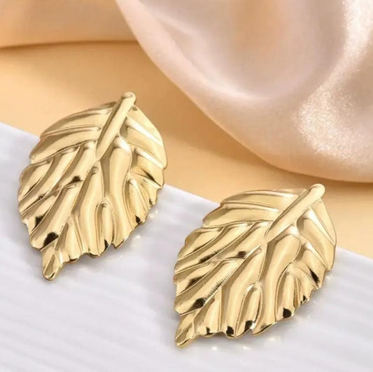 Golden Leaf Earrings