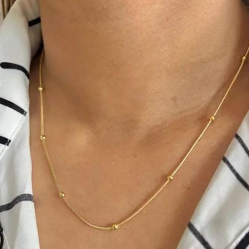 Anti Tarnish Bead Necklace