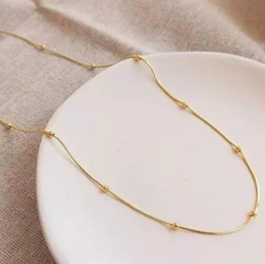 Anti Tarnish Bead Necklace